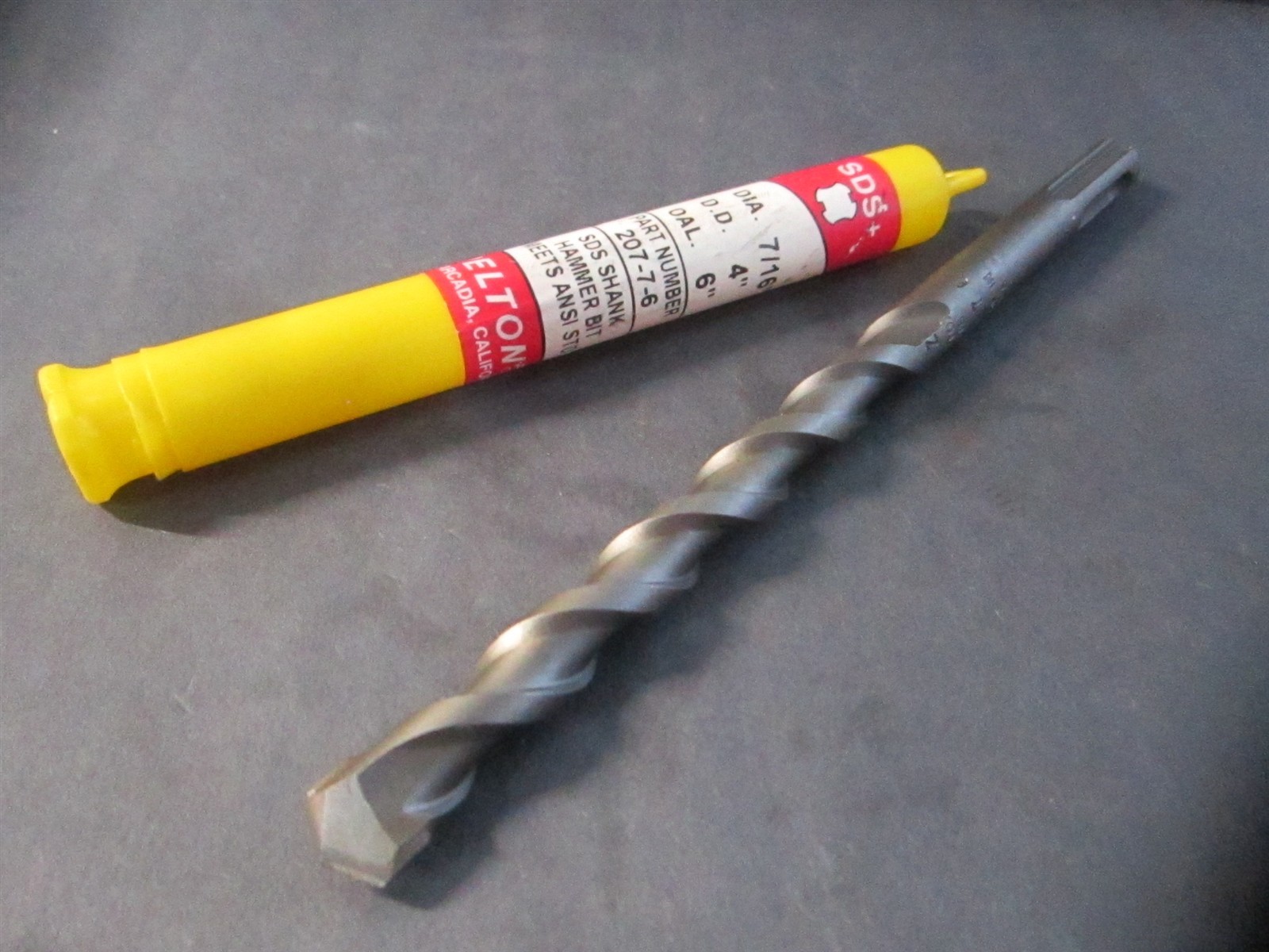 Relton (207-7-6) 7/16" x 4" x 6" SDS+ Single Cutter Hammer Bit