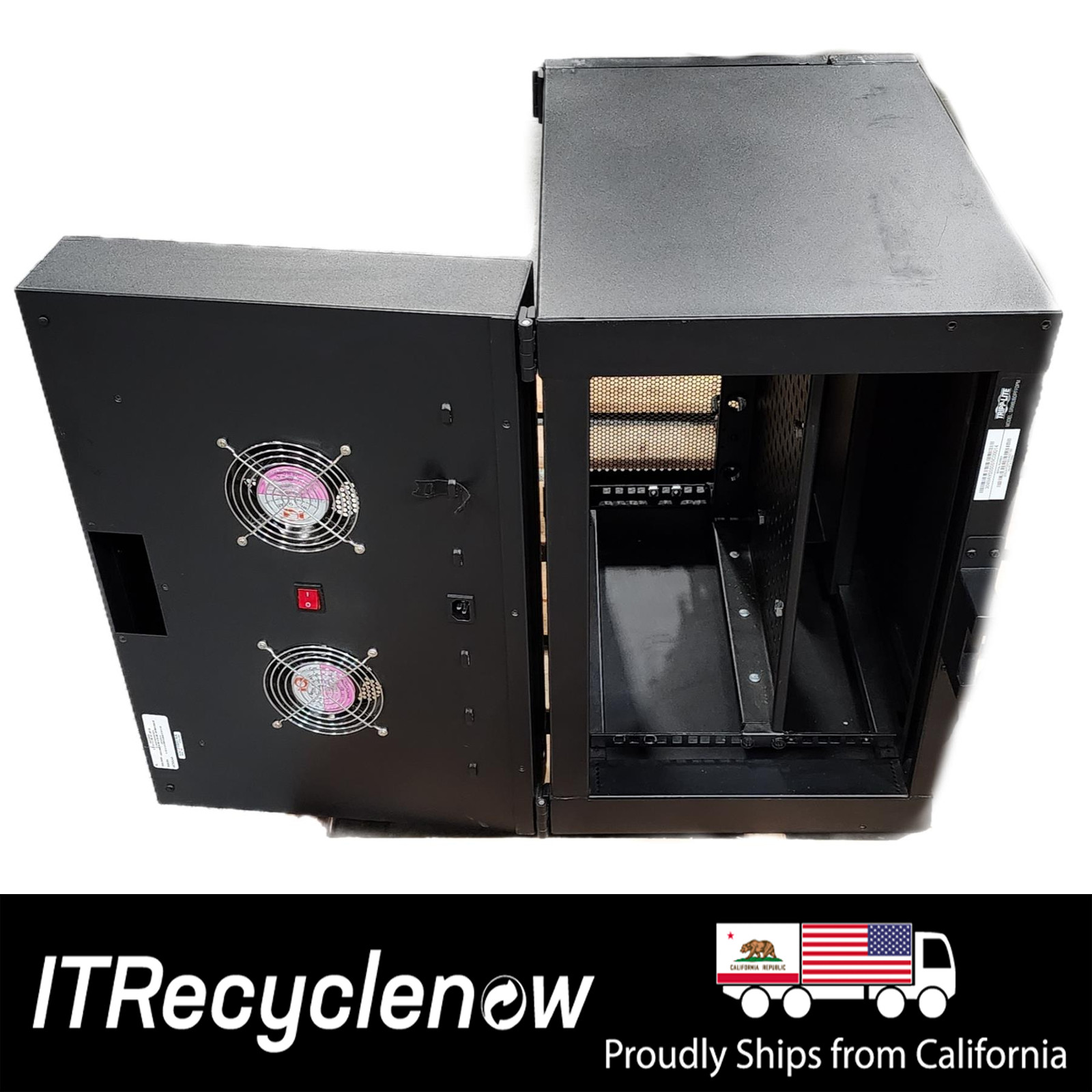 Tripp Lite SRW6U Series 6U Wall Mount Rack Enclosure Cabinet Vertical Filtered