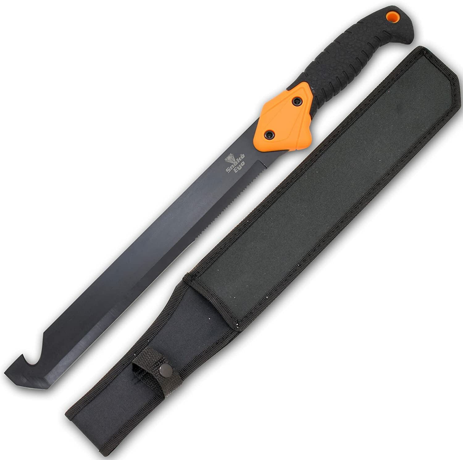 Snake Eye Machete with Heavy Duty Construction, Ergonomic Non-Slip Handle and Be