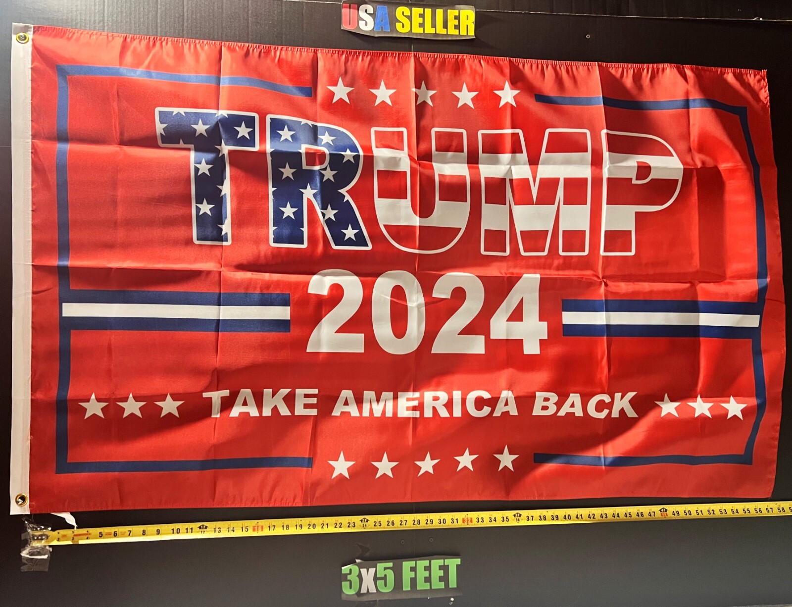 Donald Trump Flag FREE USA SHIP Red T Trump America Vivek Desantis USA Sign 3x5'