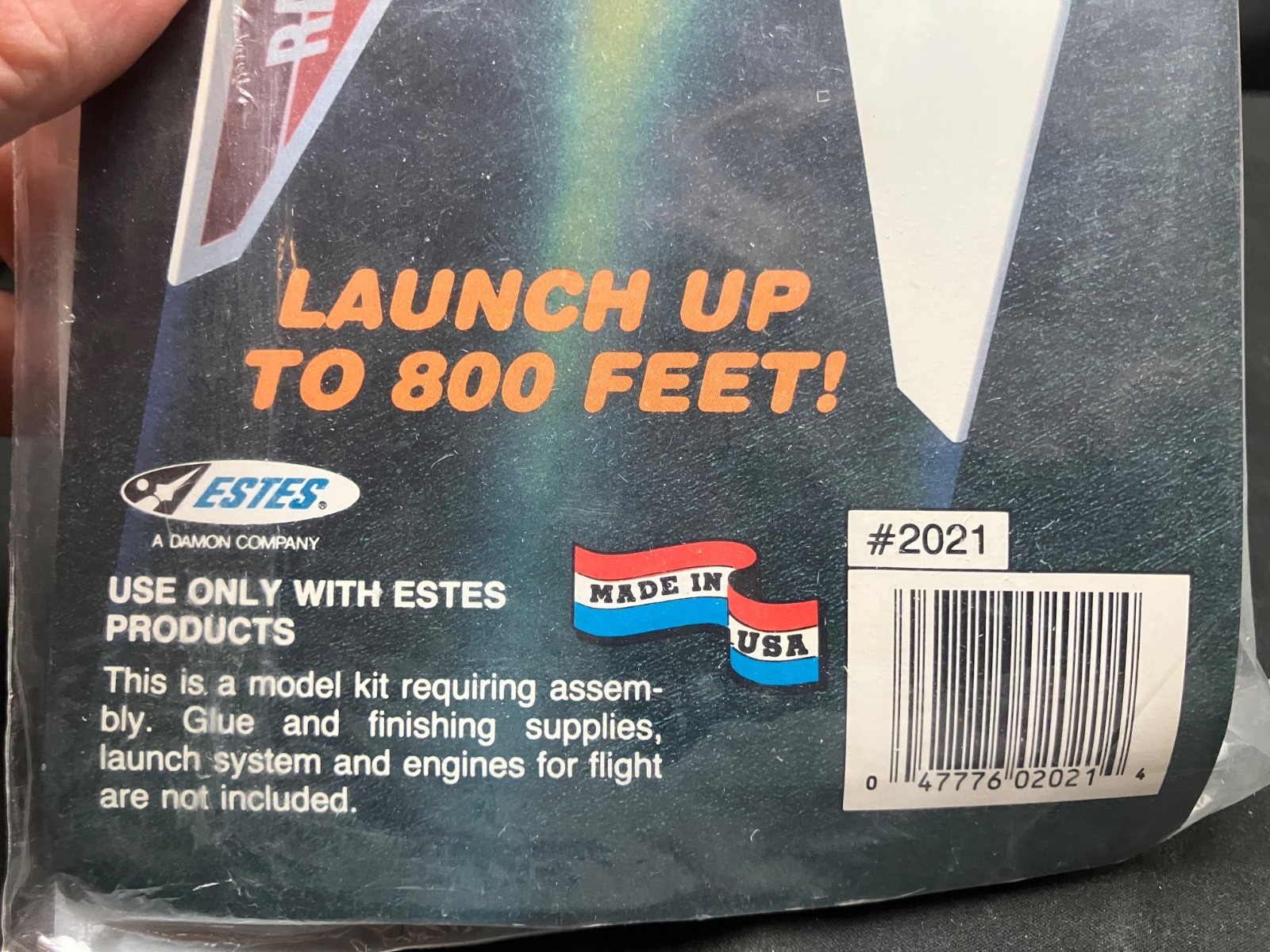 Builders (OPEN-Resealed) Super RARE Estes Rascal Flying Model Rocket Kit #2021