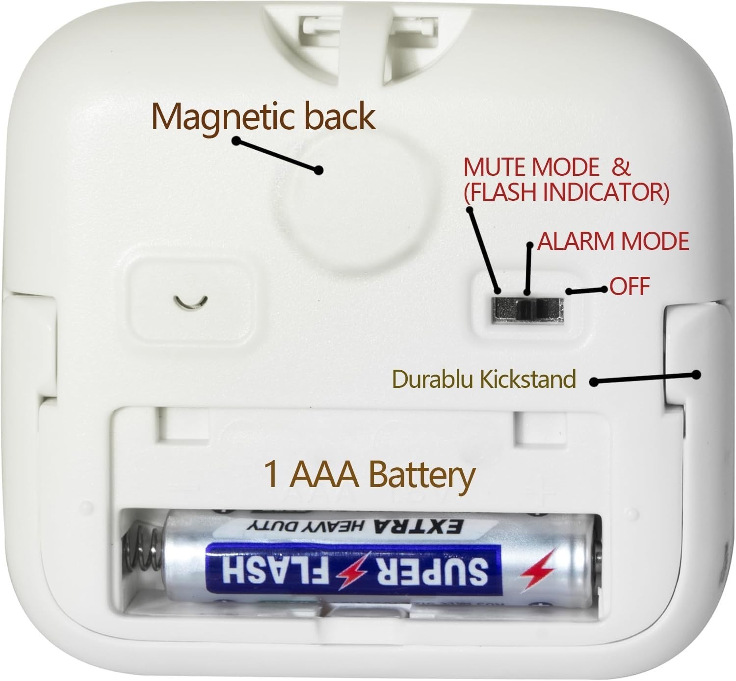 Digital Kitchen Timer With Magnetic Back, 99 Minute Countdown And Count Up