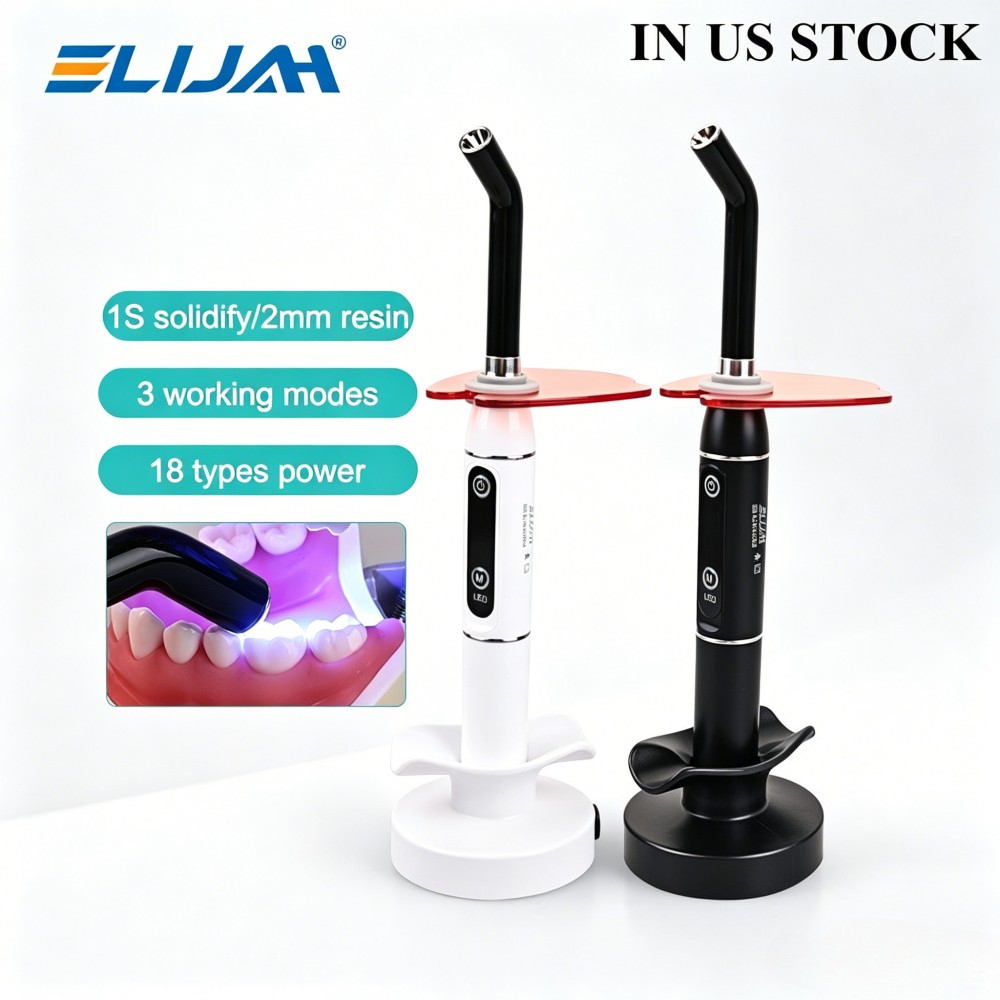 Dental Wireless Cordless LED Cure Curing Light Lamp 2000mw 5W Tool Resin Cure US