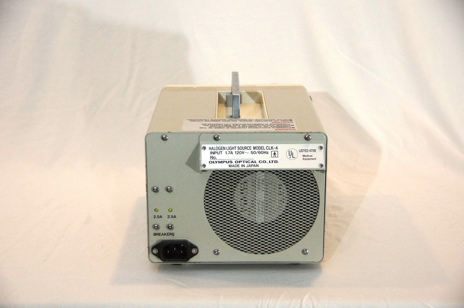 Olympus CLK-4 Endoscopy Cold Light Source Tested Working Air Pump w/ Power Cord