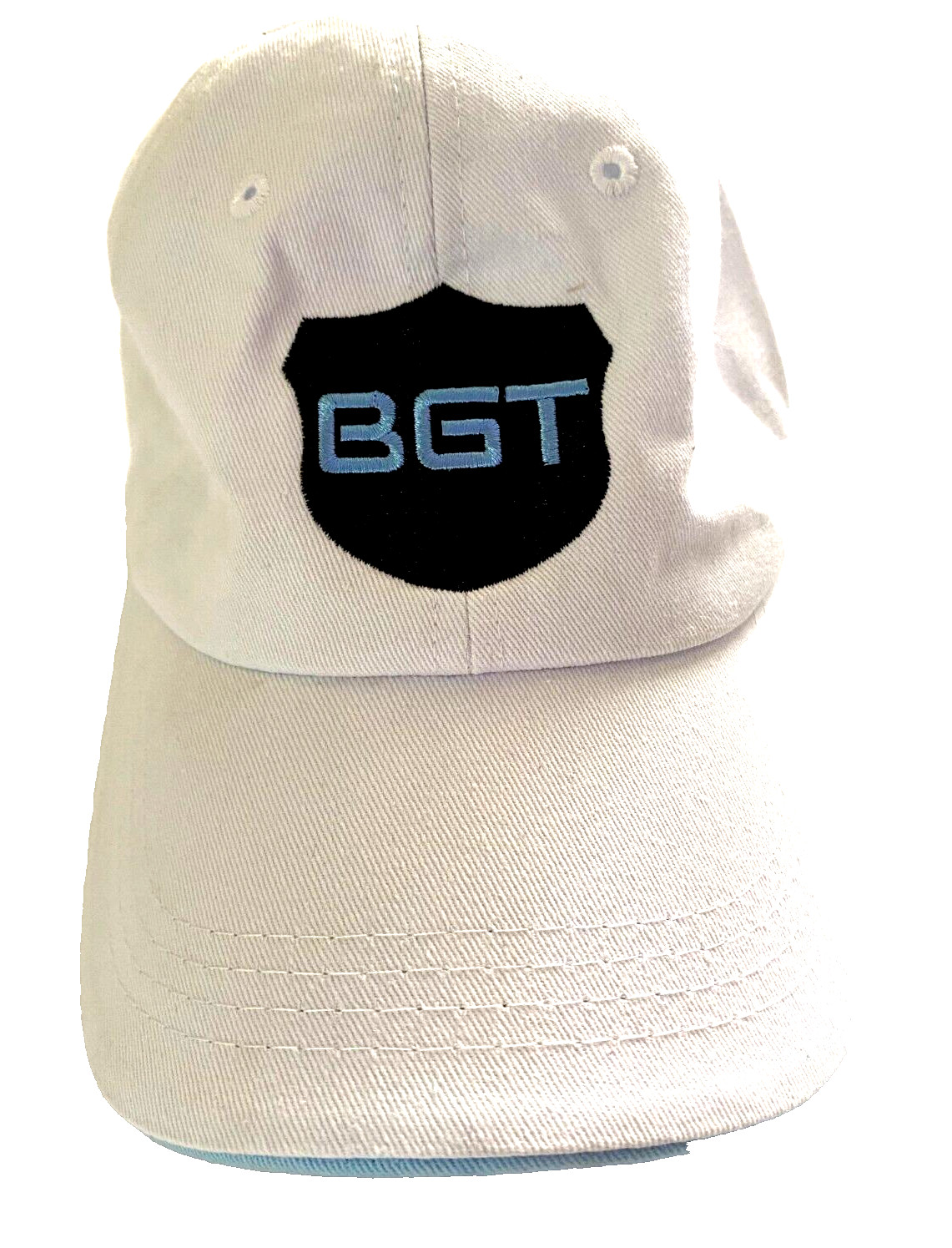 NEVER WORN~BGT Bluegrass GOLF Tour Ball Cap ~White Light Blue&Black~UNISEX