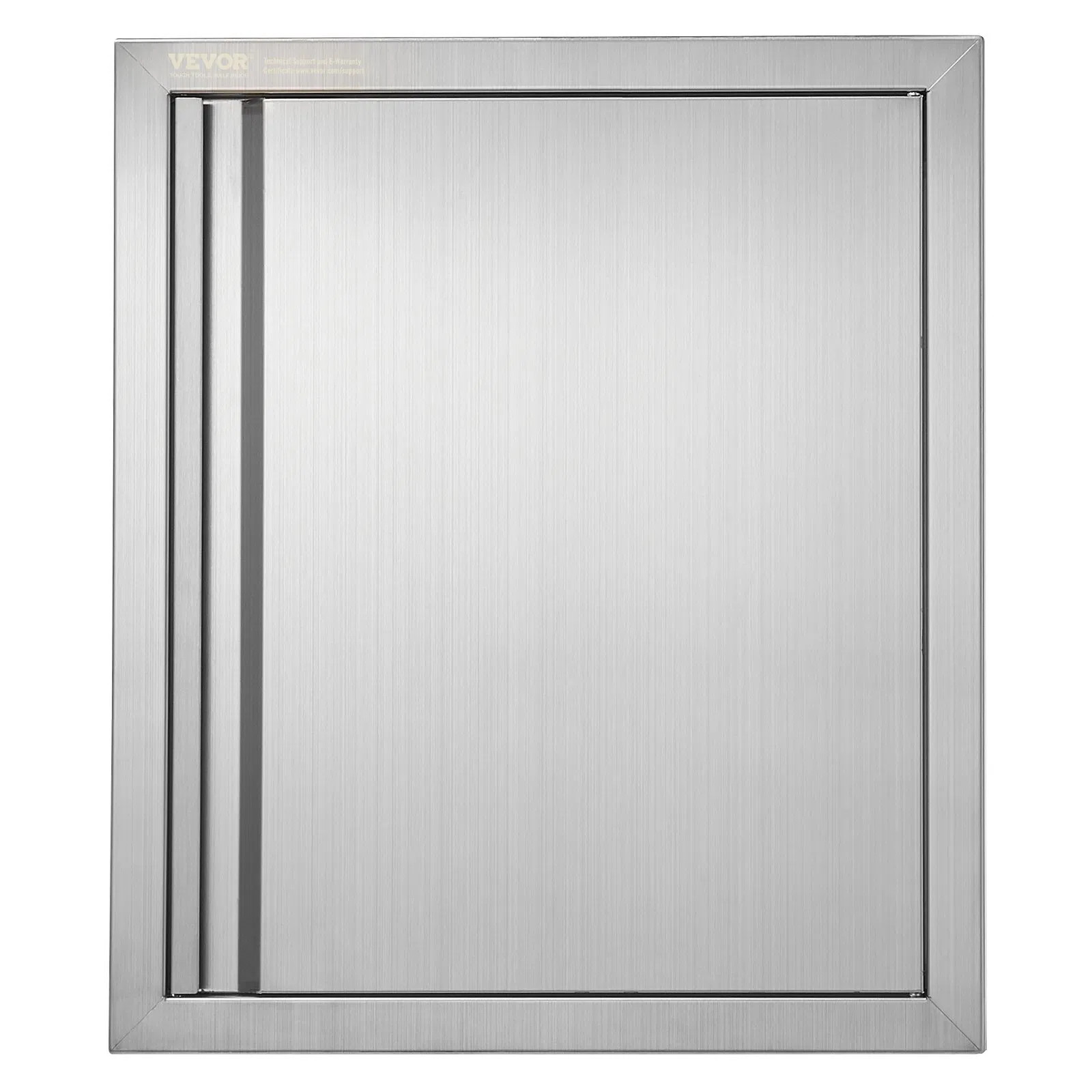 BBQ Access Door, 18W x 21H Inch Single Outdoor Kitchen Door, Stainless Steel Fl