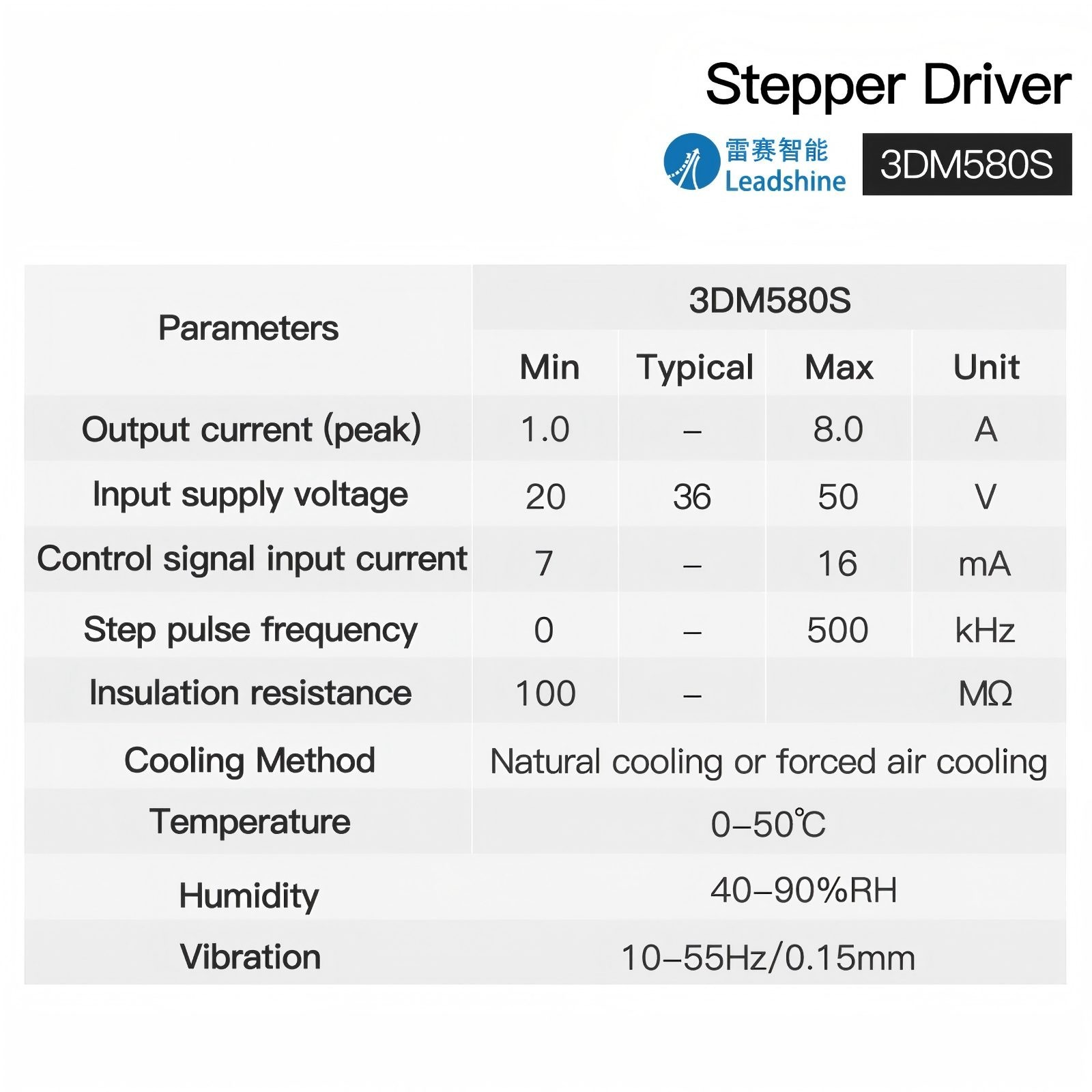 Leadshine 3DM580S 3Phase Stepper Driver For Stepping Motor CNC Engraving Machine