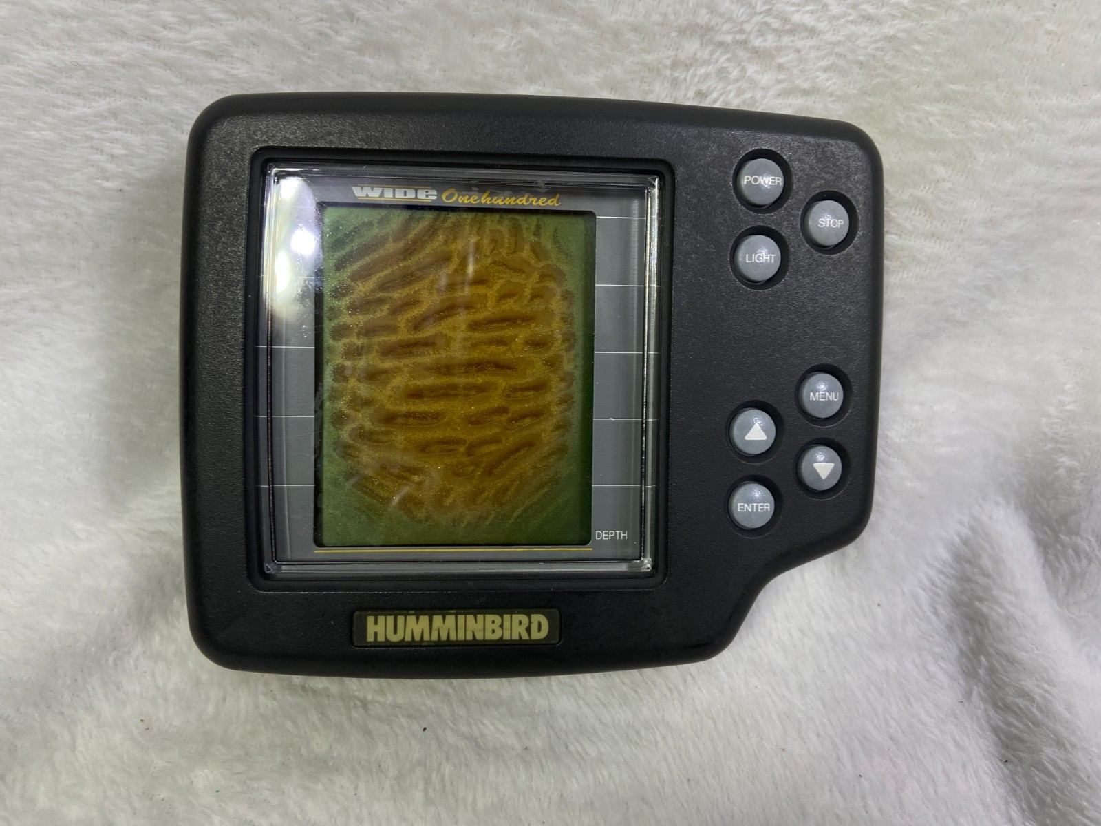 Hummingbird Wide 100 Fishfinder Head Unit Untested Parts or Repair Only 4571927