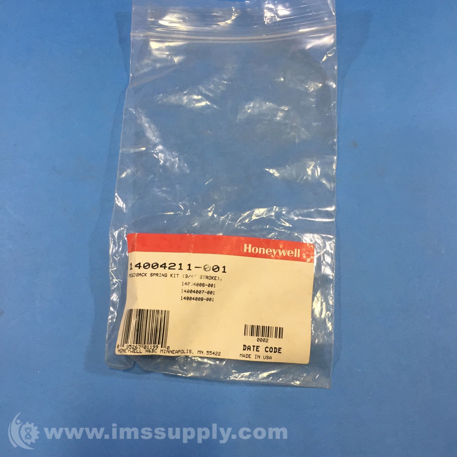 Honeywell 14004211-001 Feedback Spring Kit 9725