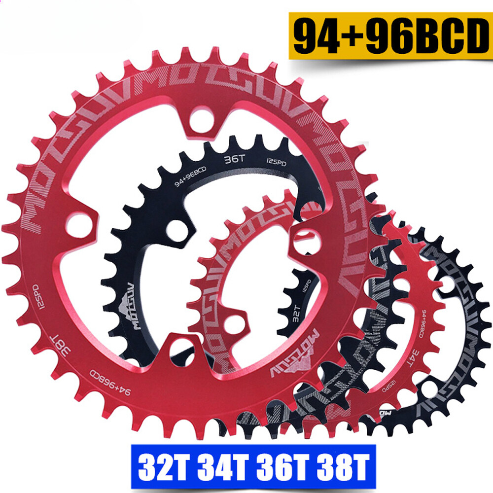 Round Light Chainring 94BCD and 96BCD 32T/34T/36T/38T Mountain Bike Chainwheels