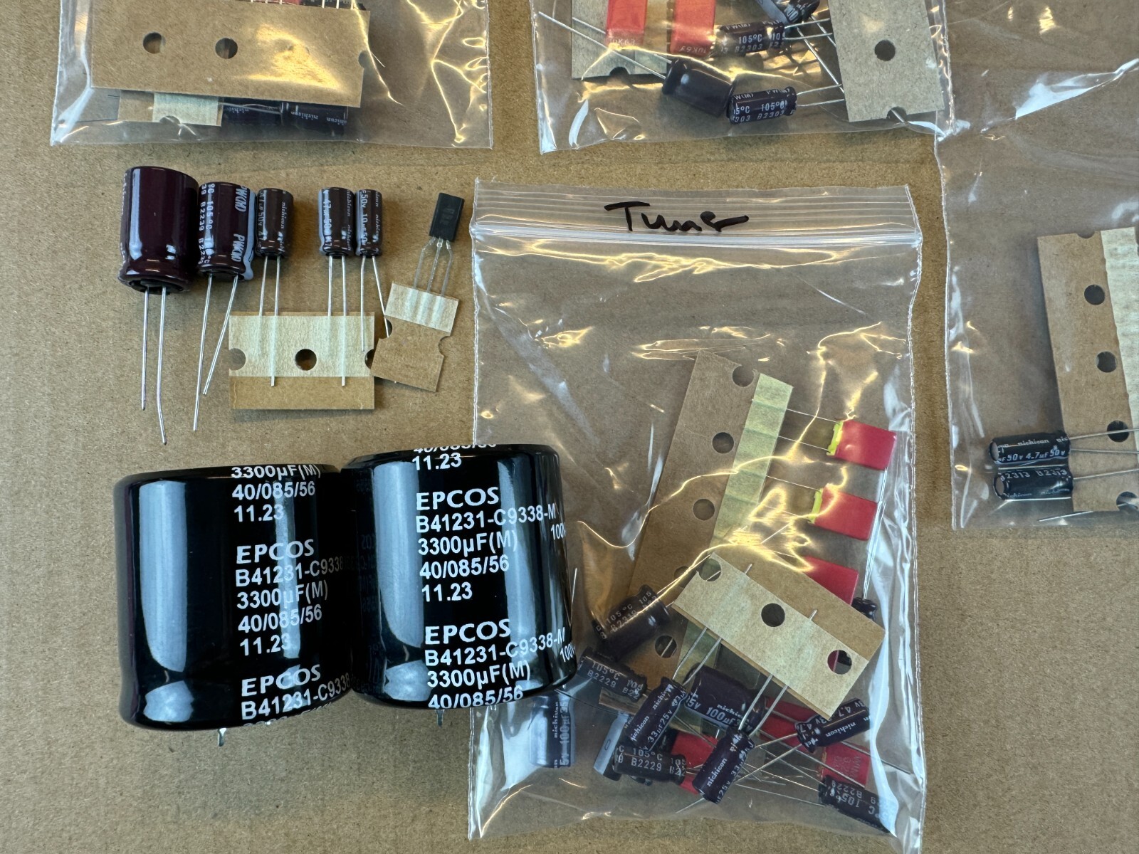 Sherwood S-7200 Complete Rebuild Kit High-Quality Receiver Recap Transistors