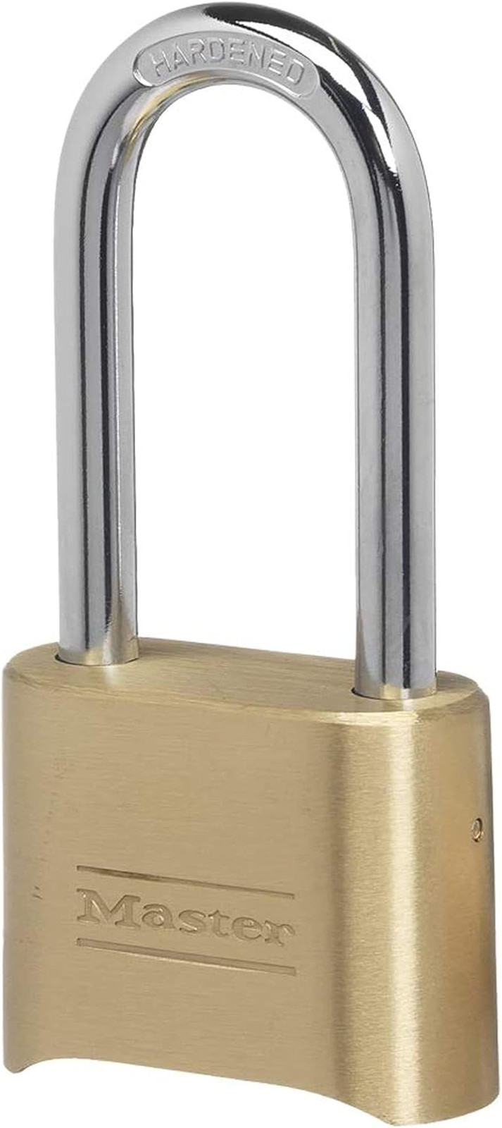Brass Combination Lock for Outdoor Fence or Shed, 2-1/4-Inch Shackle