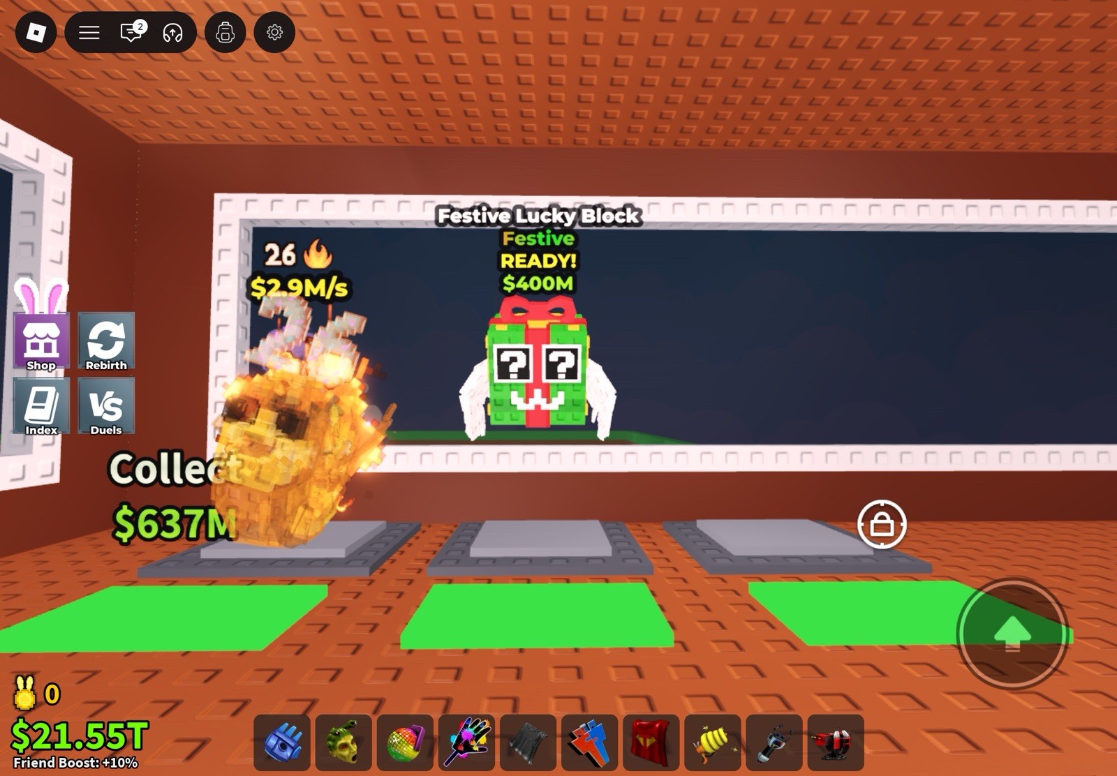 Roblox Festive Lucky Block Ready $400M Game Item Asset Virtual Collectible