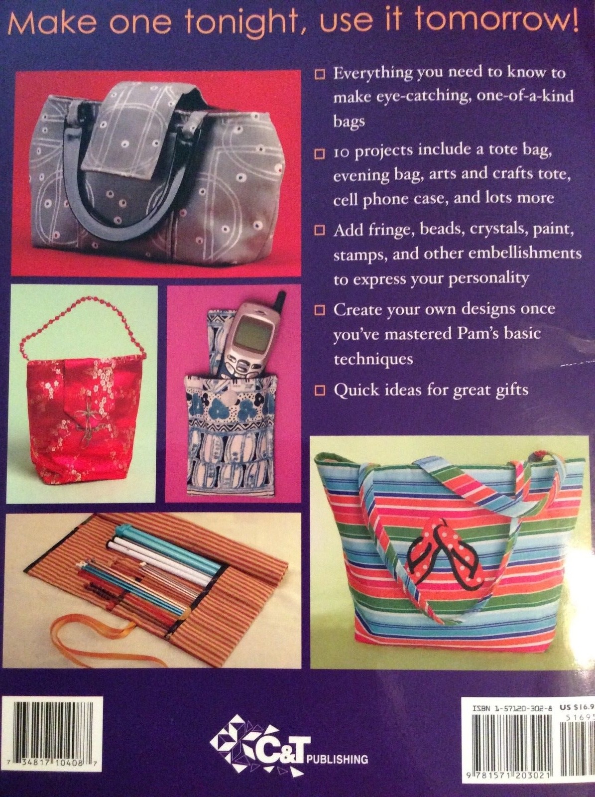 FAST, FUN & EASY FABRIC BAGS BY PAM ARCHER