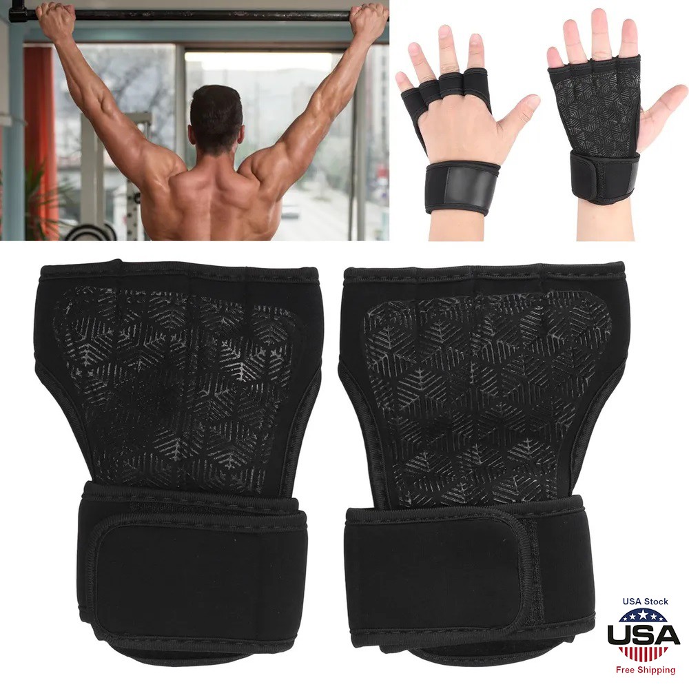 Neoprene Padded Weight Lifting Gloves for Men and Women Ventilated Workout Glove