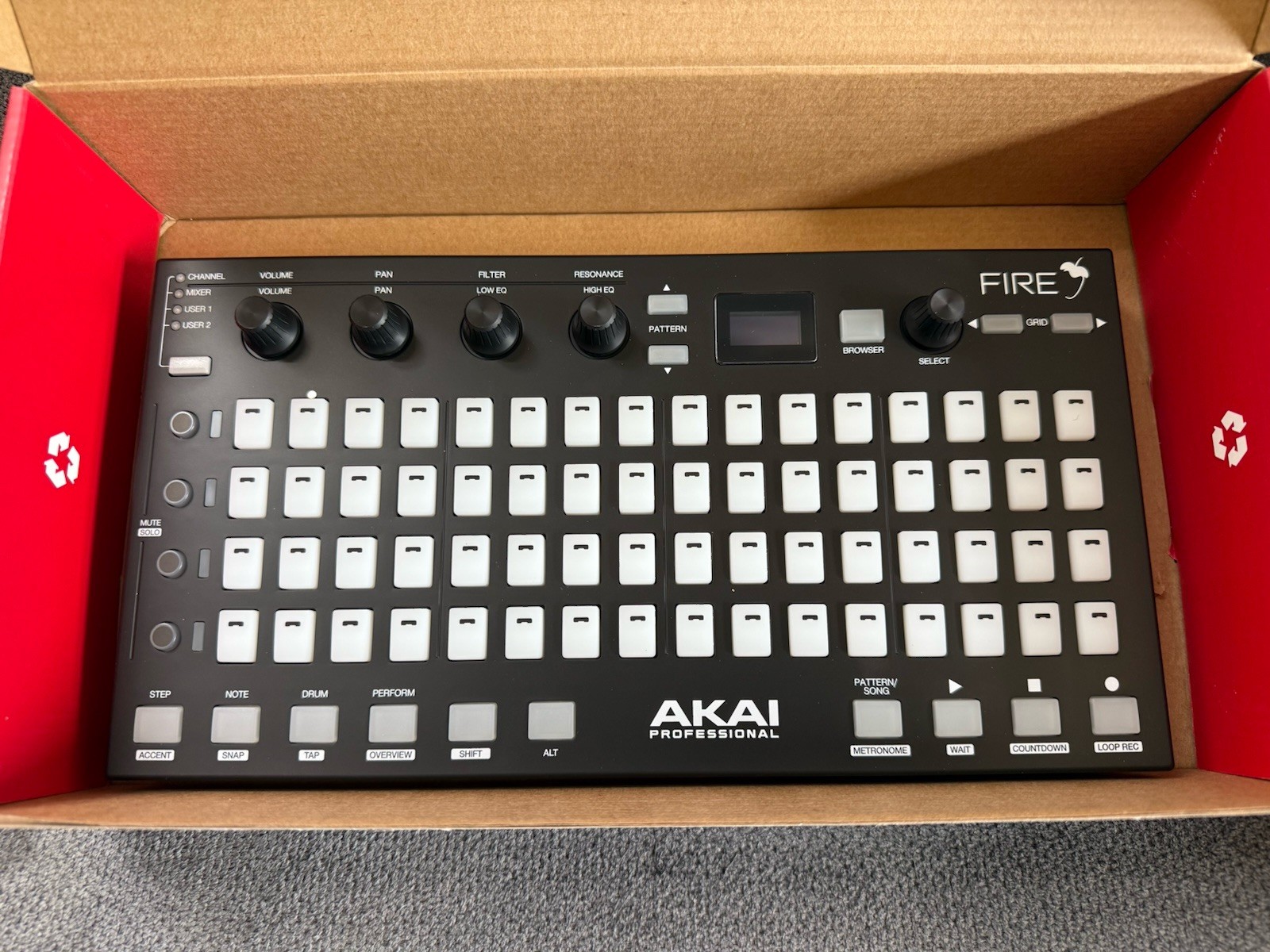 Akai Professional Fire FL Studio USB Midi Pad Controller Hardware Producer NEW