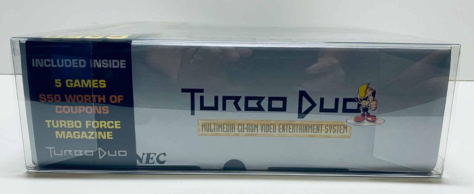 1 Console Box Protector For TURBO DUO Custom Made Clear Display Case Turbografx