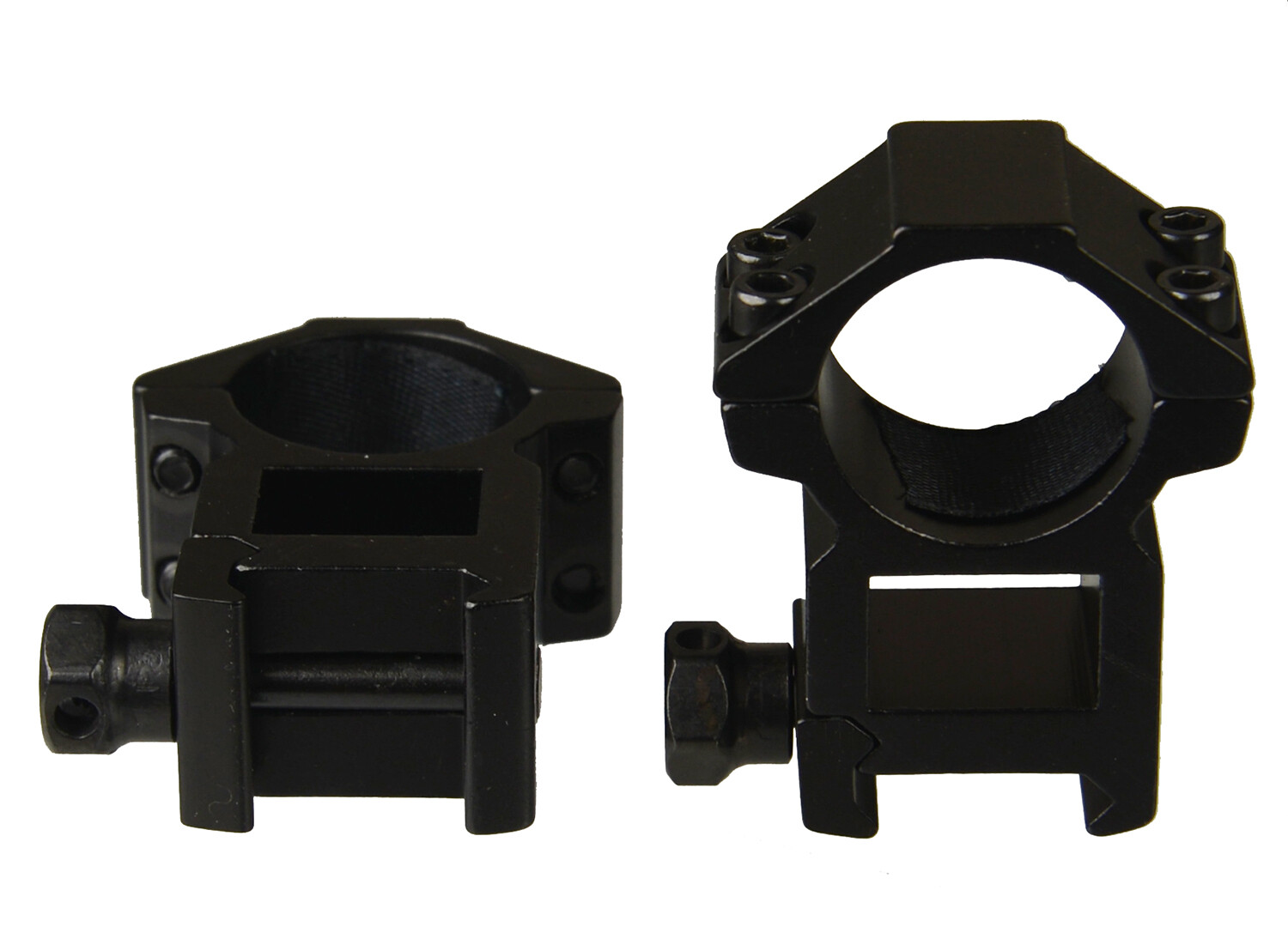 1 Pair High Profile Scope Ring 1.3" Center Height for 1" Tube Scope Double Screw