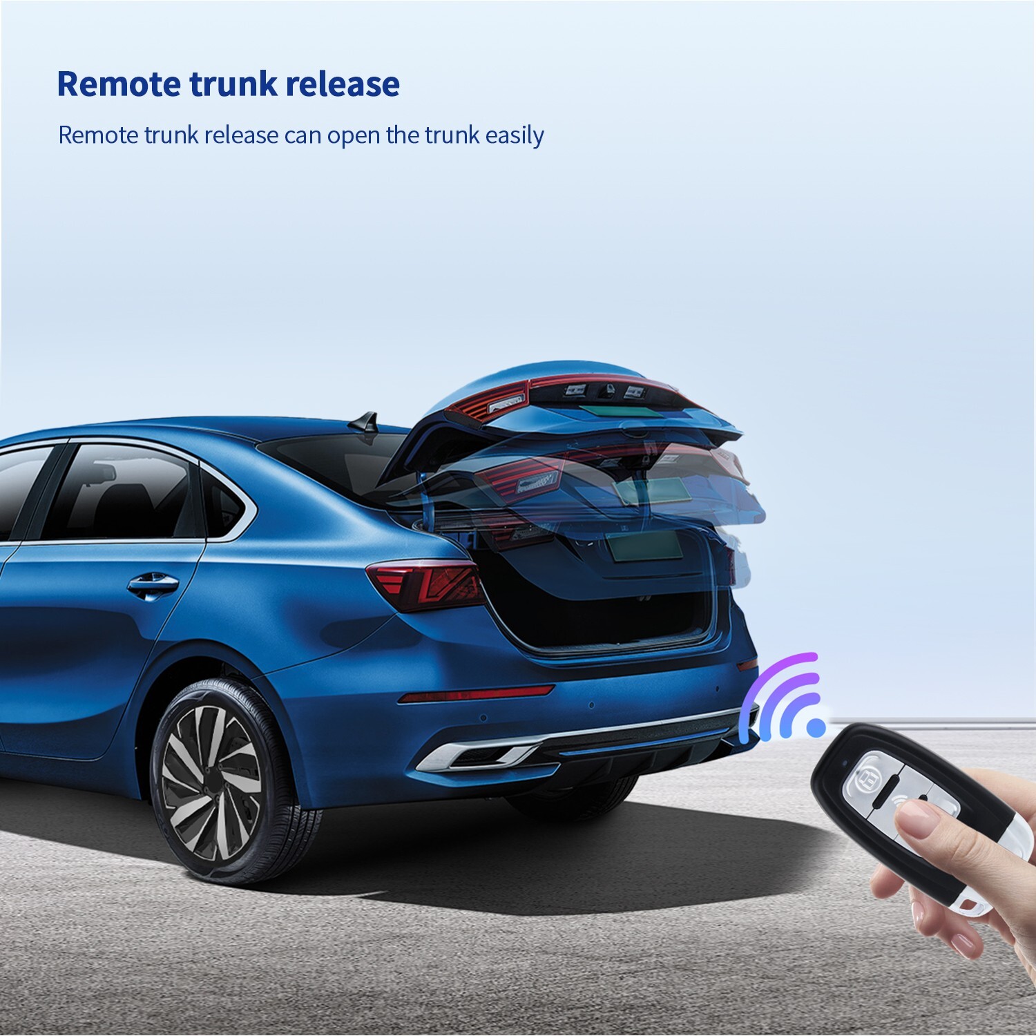 EASYGUARD Pke Auto Start Shock sensor Car Alarm remote engine start DC12V