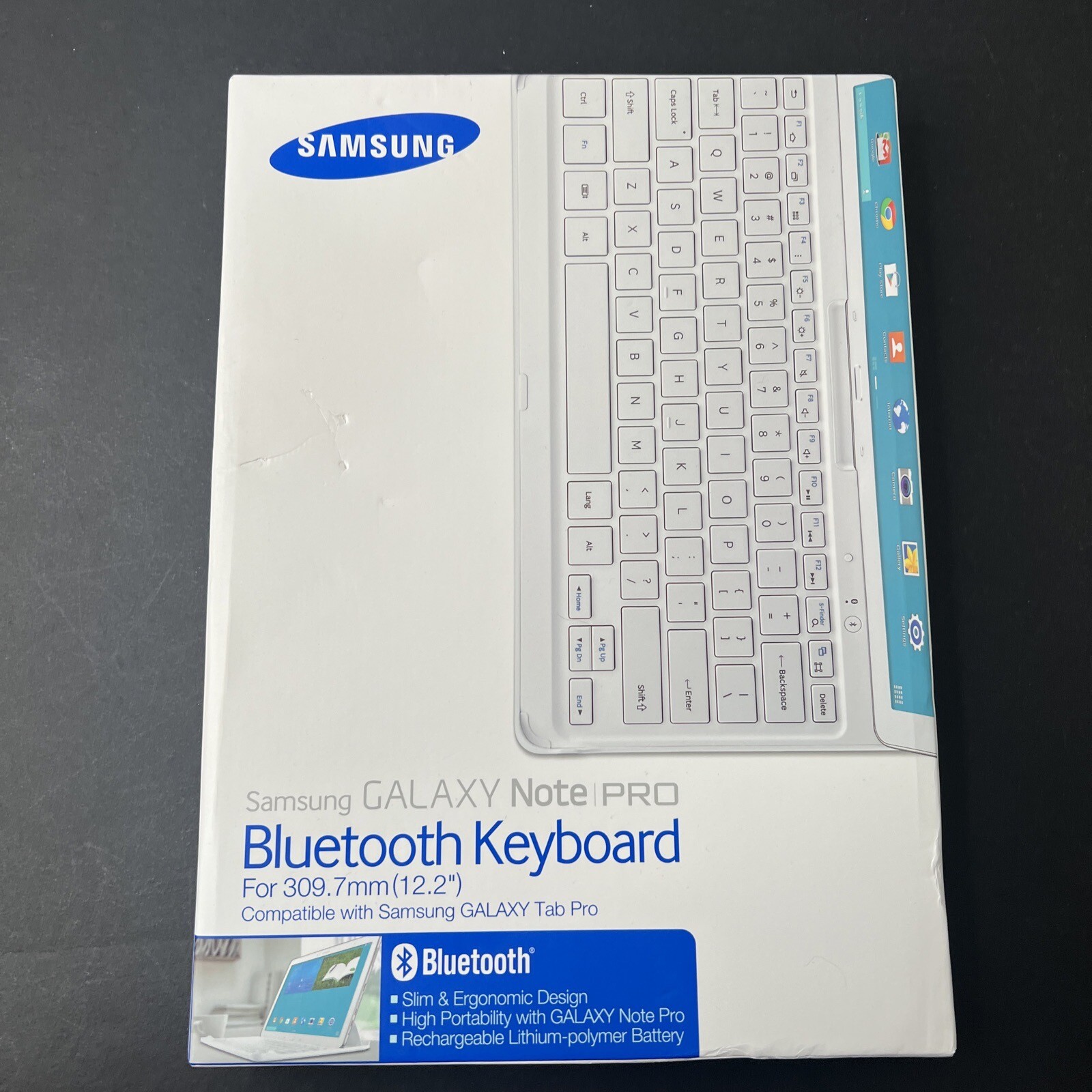 Samsung NotePRO 12.2/TabPRO 12.2 Galaxy Keyboard Cover White #EECP905UW