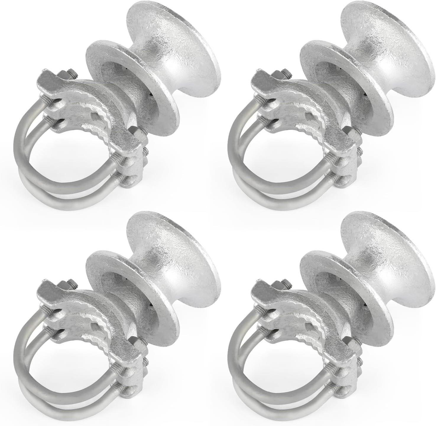 Mini Cantilevered Gate Rollers for 2-3/8" Posts, Set of 4 Sliding Hardware