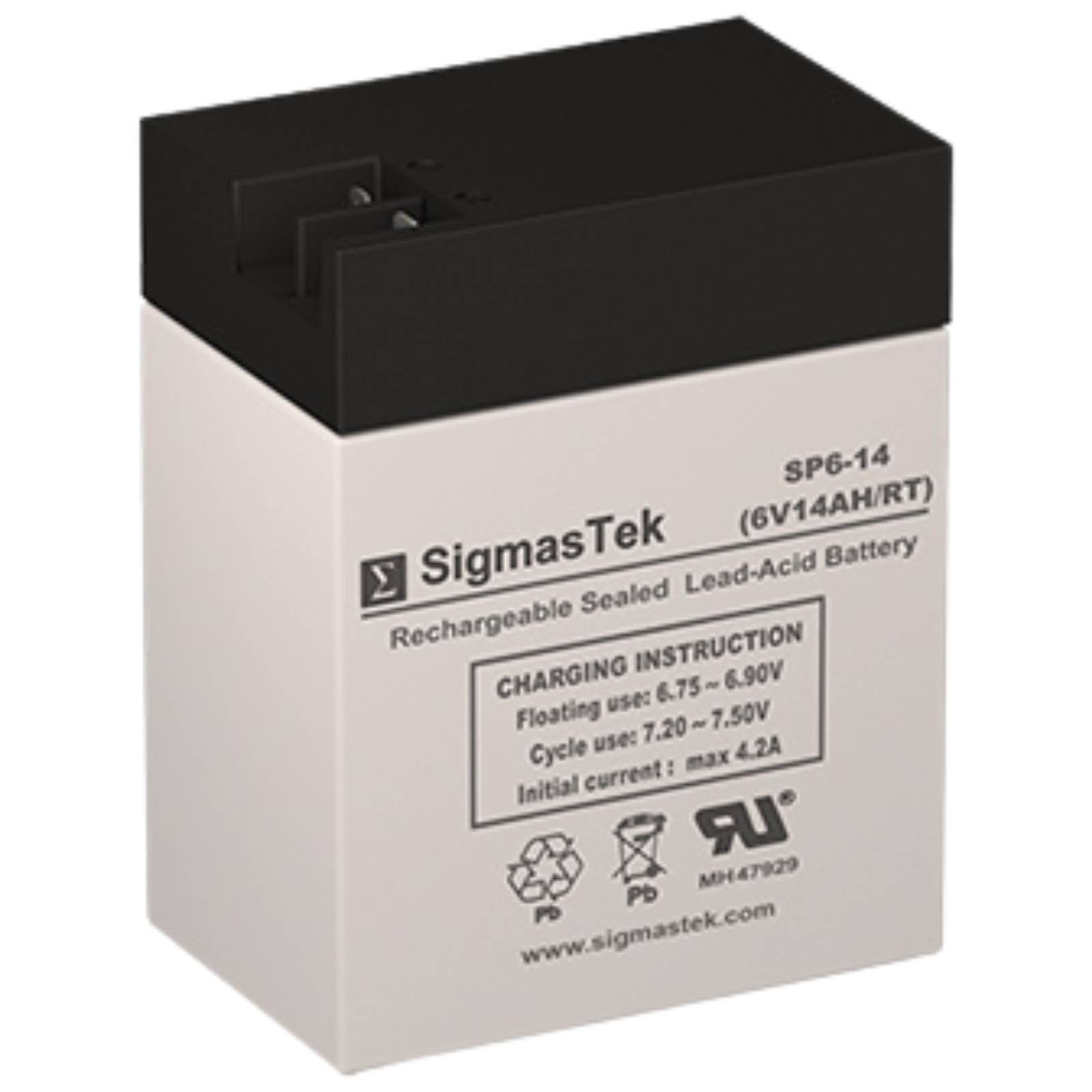 Battery for Parmak 901 Solar Powered Fence - 6V 14Ah Rechargeable by SigmasTek