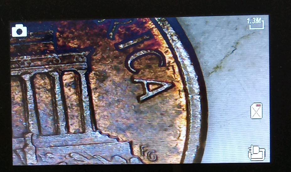 Error 1986 Lincoln Penny- Rim Run - Die Crack