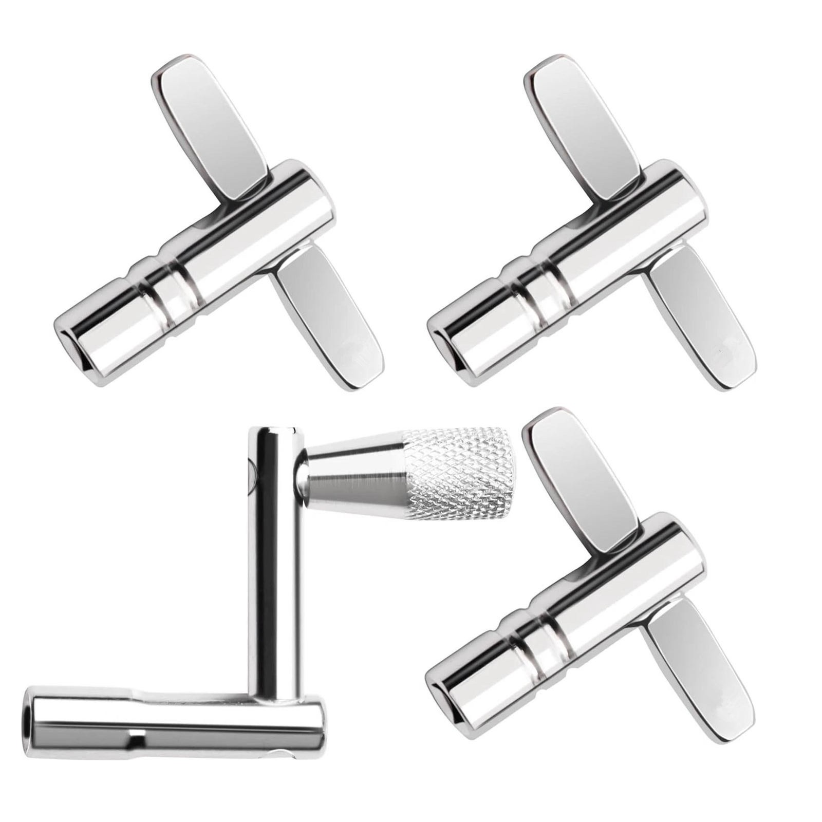 4 Piece Drum Key Set with Continuous Motion Speed Key for Universal Tuning