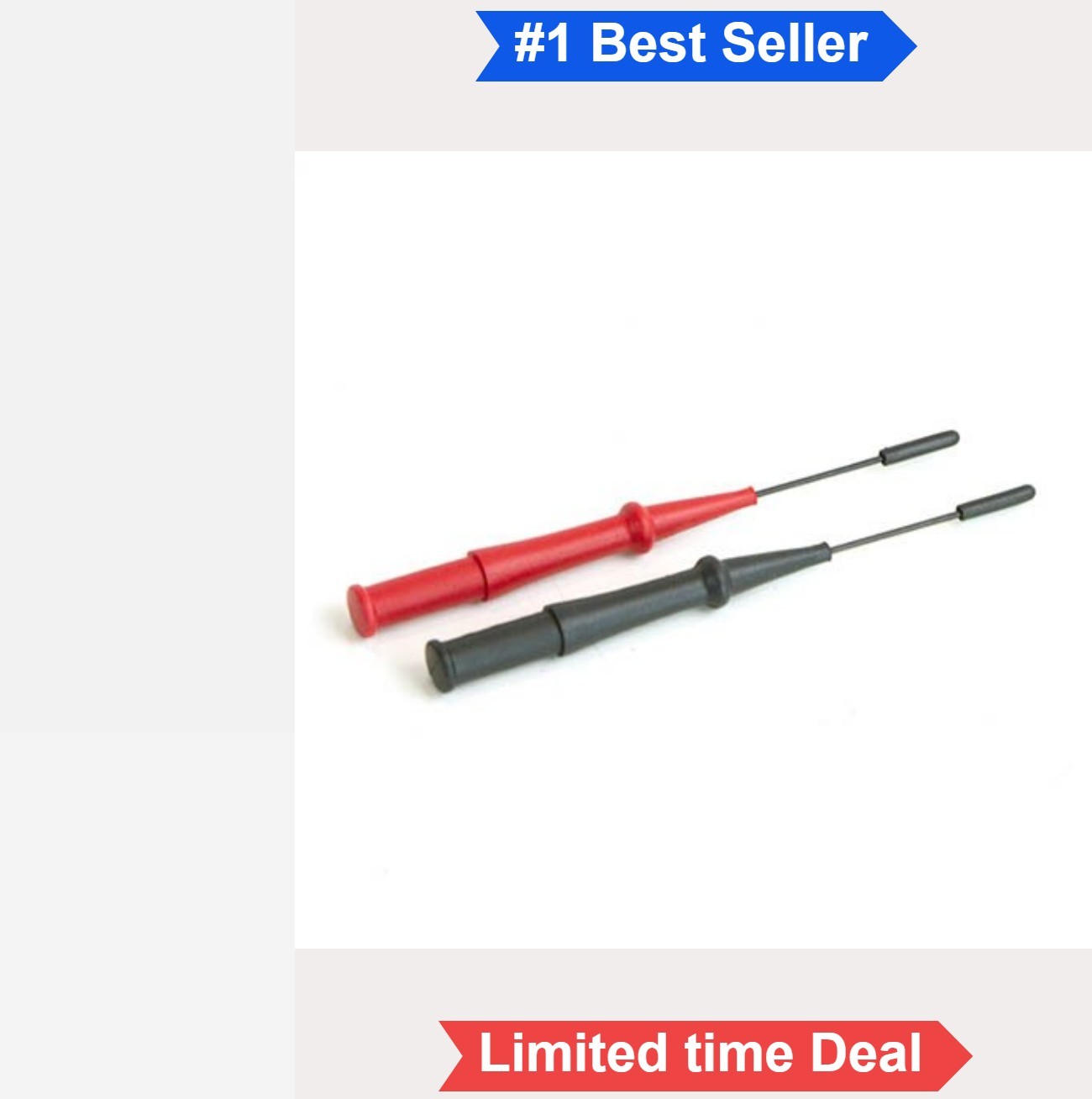 Extension Probe Tip Set HVAC Multimeter Accessory Red Silicone Test Lead Compact