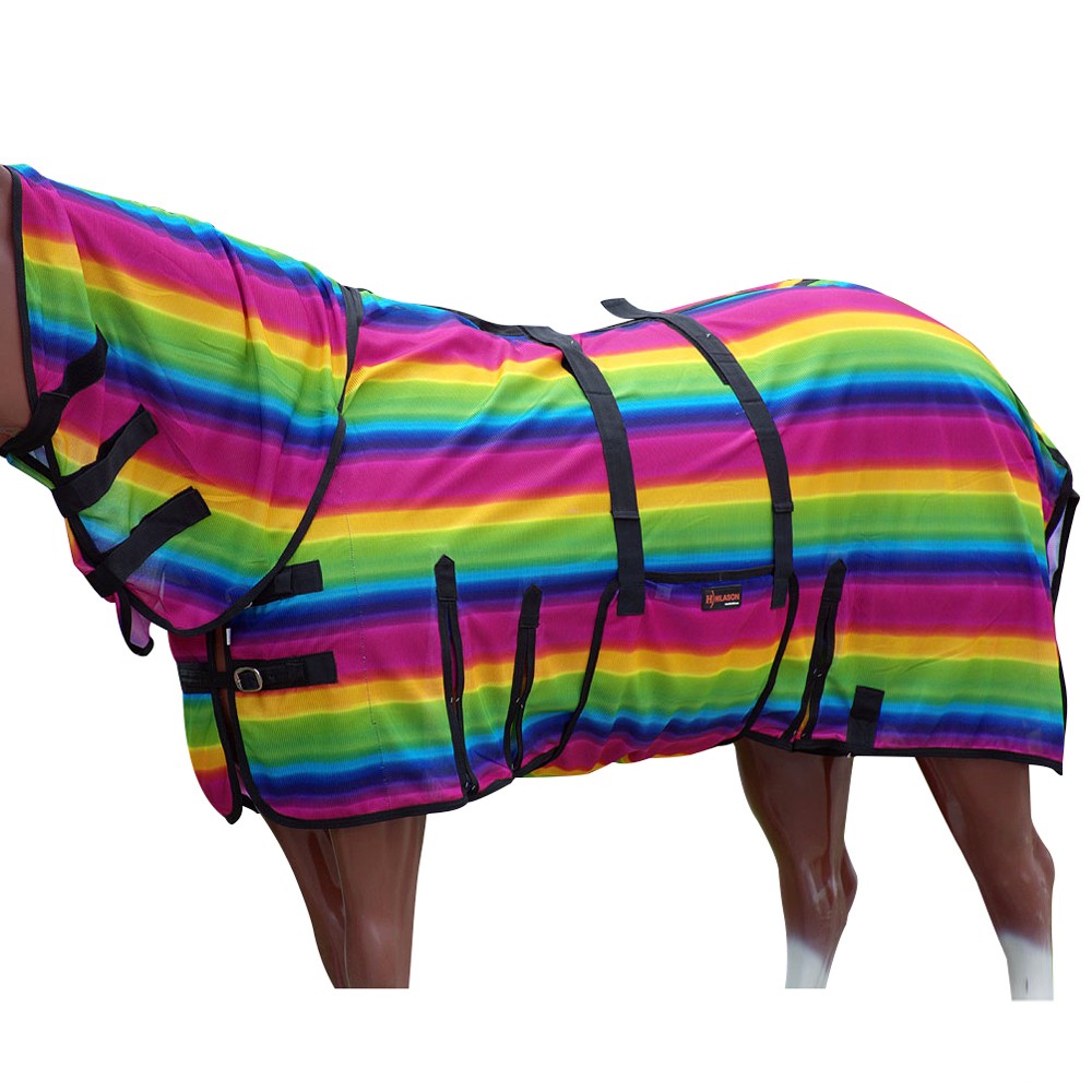 HILASON Horse Fly Sheet UV Protect Breathable Mesh Bug Mosquito Spring | Summer