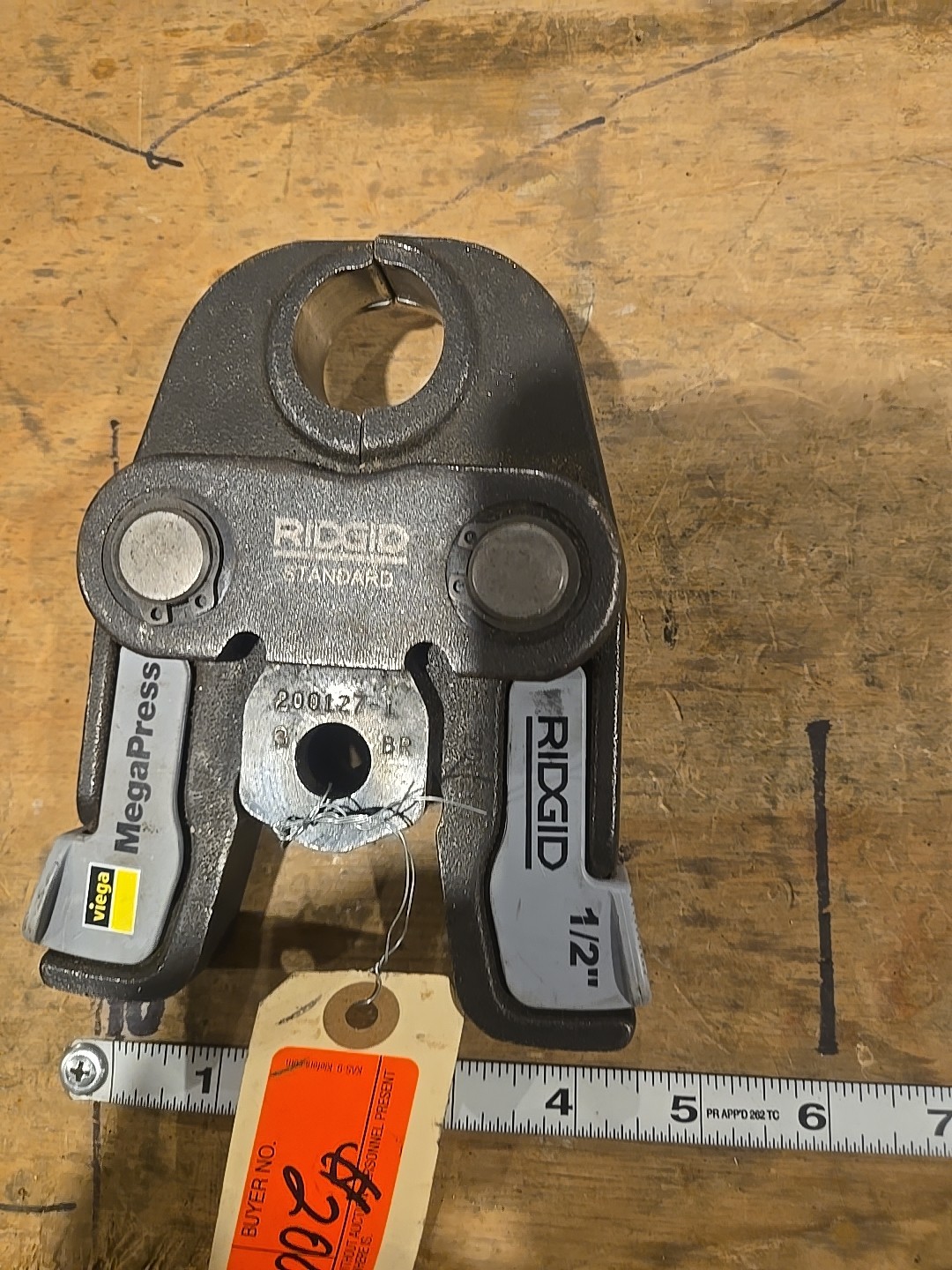1/2" Ridgid Mega Press Jaw
