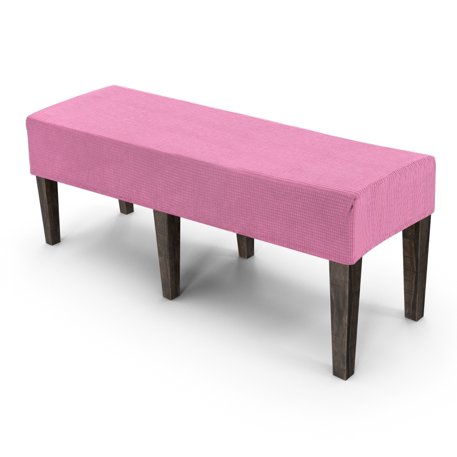 Jacquard Bench Slipcover, 49 - 63" Solid Bench Seat Cover [Red Wine, L]