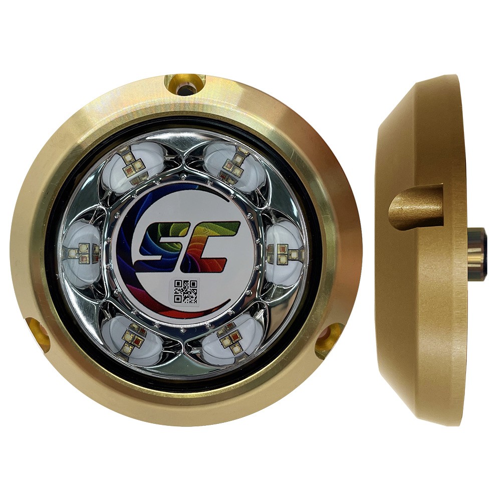 Shadow-Caster SC3 Series Full Color Change Bronze Surface Mount Underwater Light