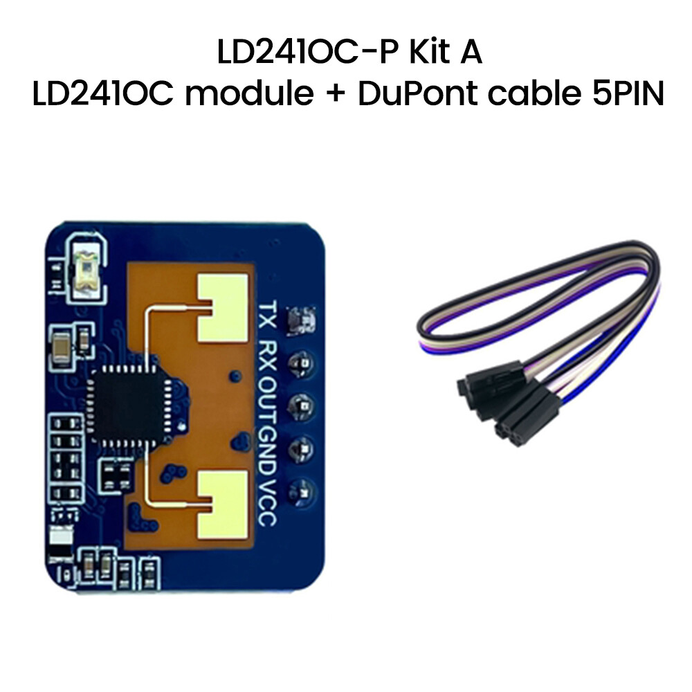 HLK-LD2410C DC5V 24Ghz Human Presence Status Radar Sensor Motion Detect Module