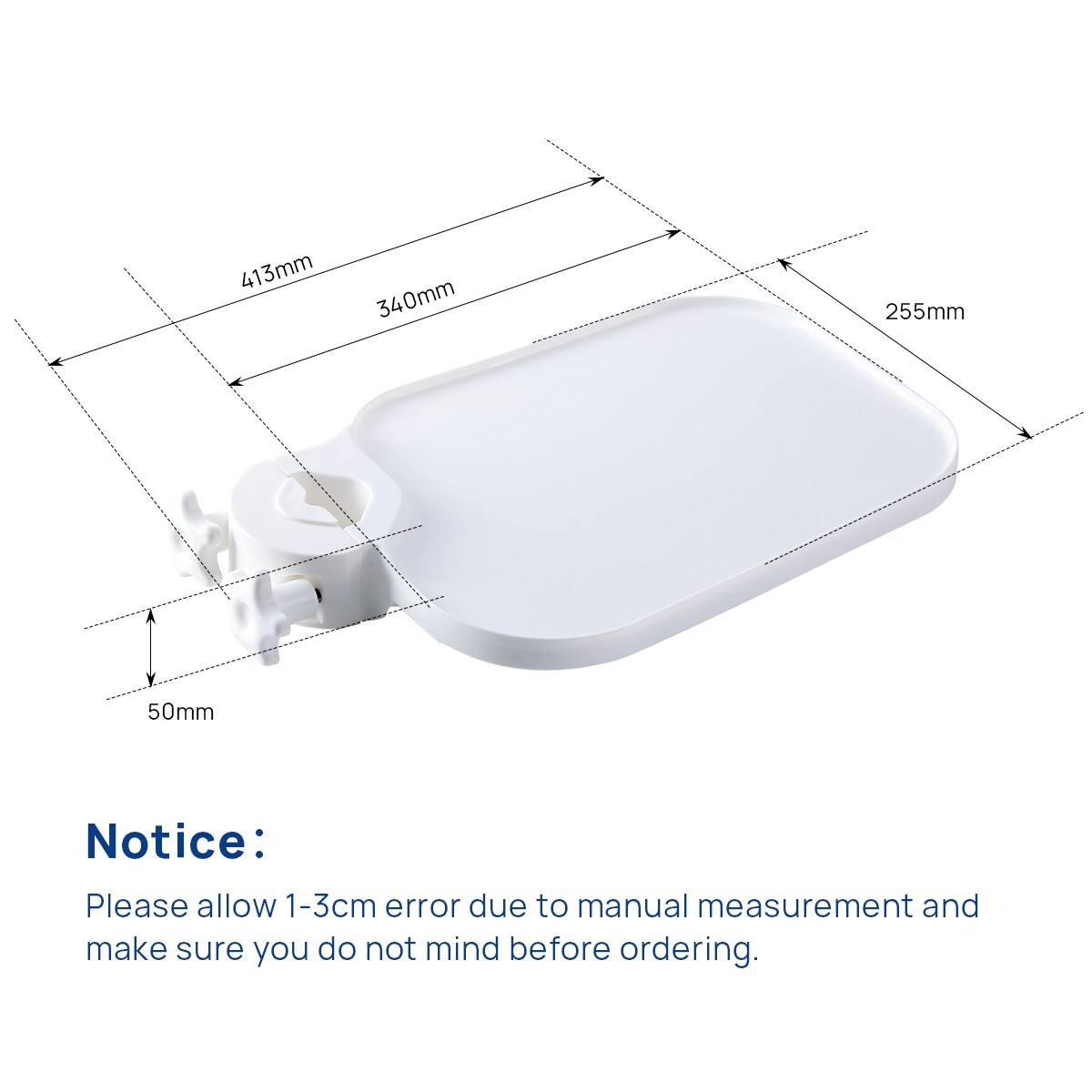 Dental Plastic Post Mounted Tray Table/Surgical LED Light Lamp for Chair Unit