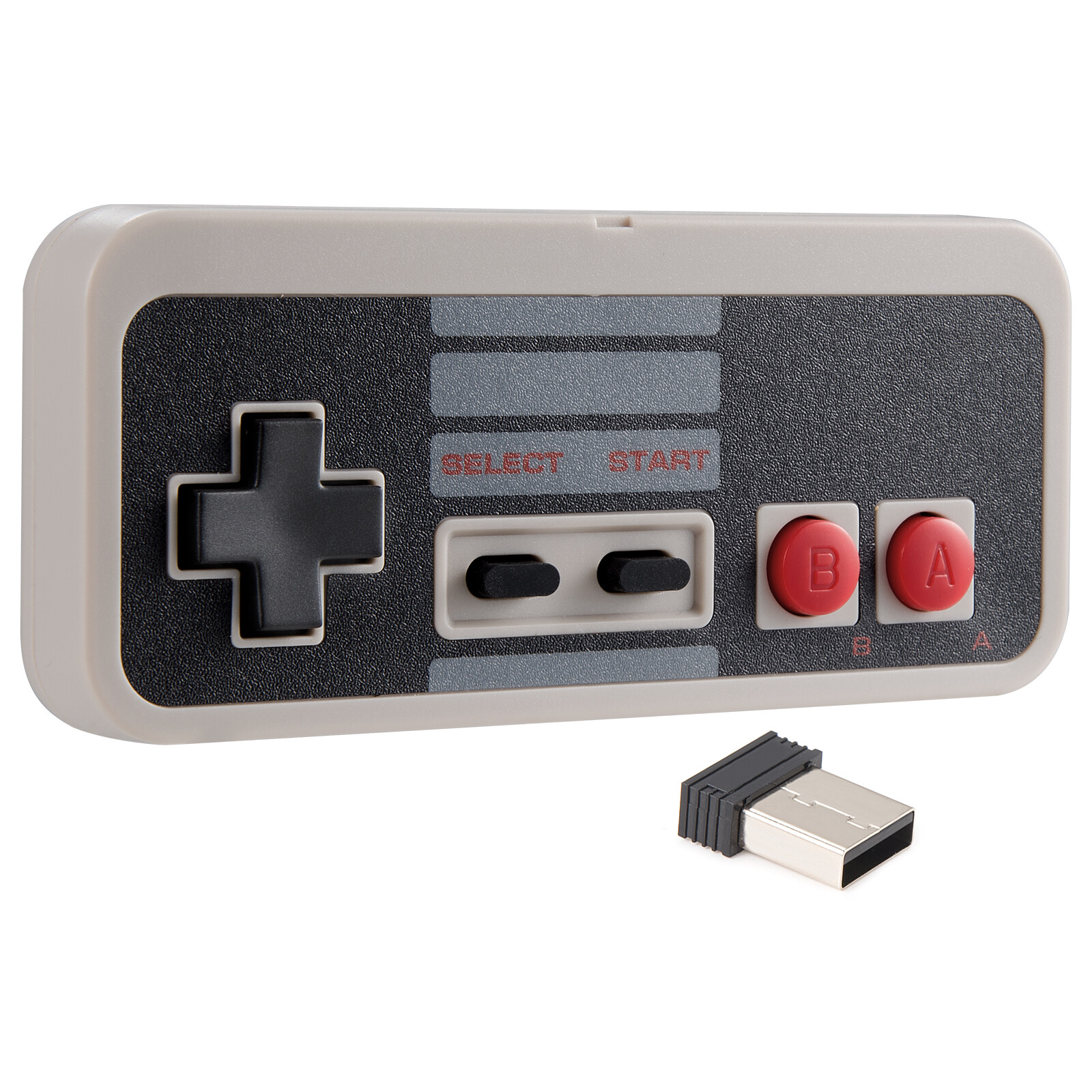 Wireless USB Nes PC Controller Gamepad Rechargeable Remote for Windows PC MAC