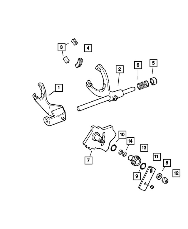Genuine Mopar Transfer Case Shift Linkage 5159100AA