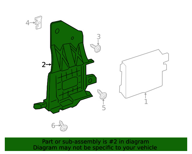 Genuine Ford Blind Spot Detection System Warning Sensor Bracket CV6Z-14D189-A