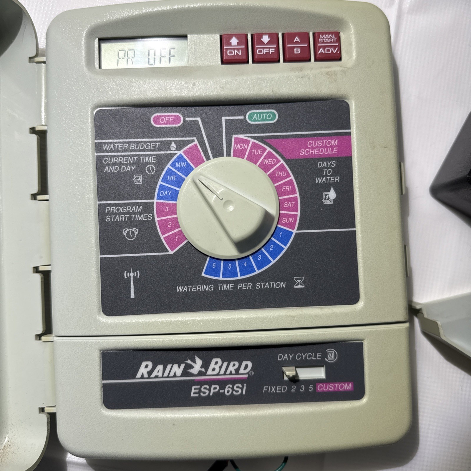 Rain Bird ESP-6Si 6 Zone Indoor Irrigation Sprinkler Controller Timer AC Adapter
