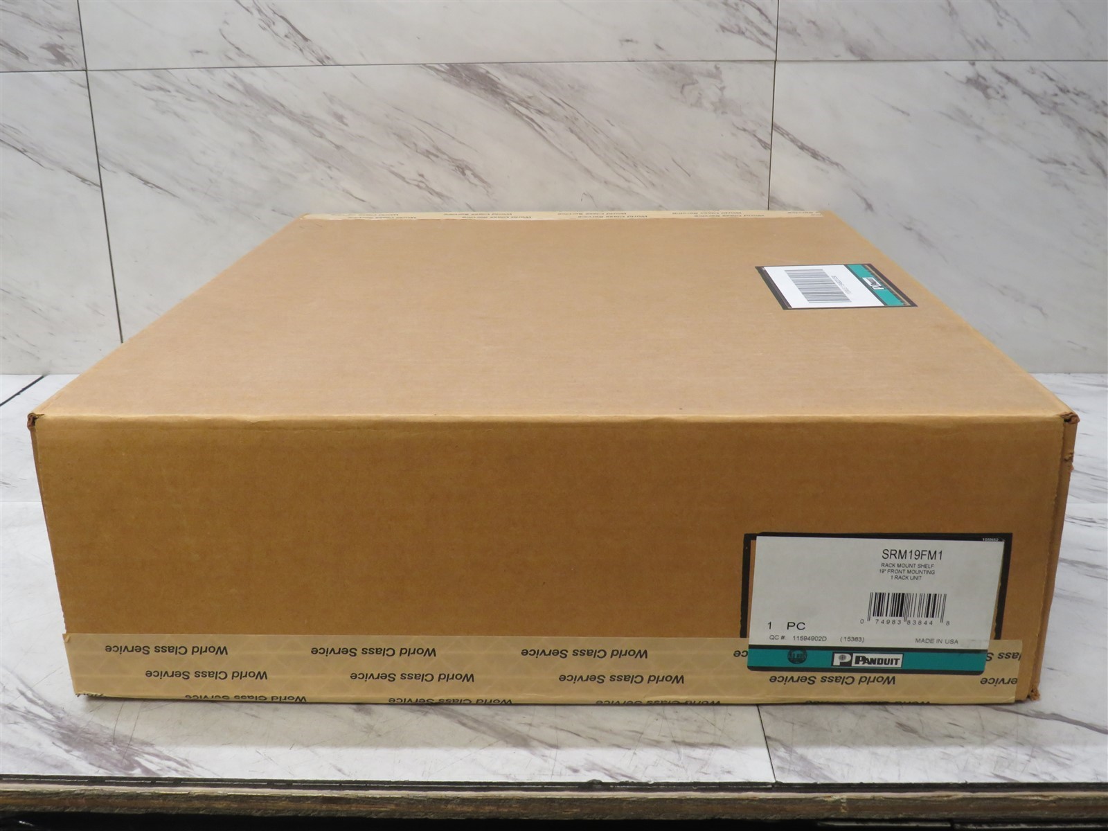 New Panduit SRM19FM1 19in 1U Front Mount Rack Shelf 15.2in 30lb Capacity