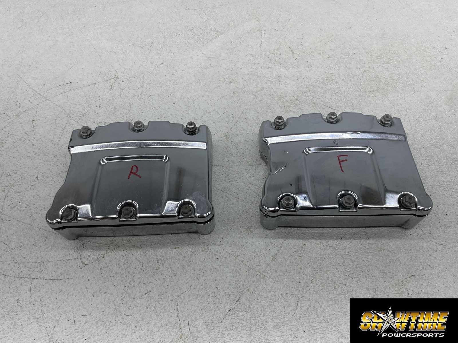 07-11 HARLEY-DAVIDSON ROAD KING FLHR ENGINE ROCKER BOXES VALVE COVERS PAIR