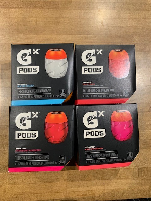 Gatorade Gx Variety Pack Pods.  Four 4-packs.  16 pods total. 2026 expiration.