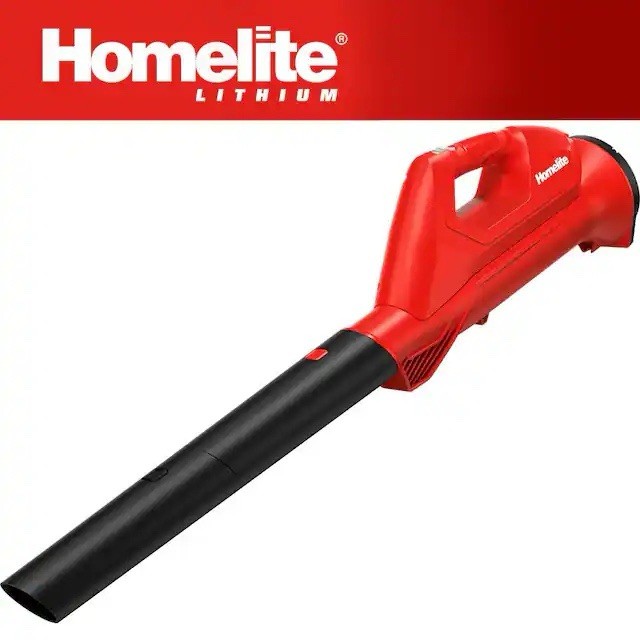 Homelite Lithium 12V Cordless Handheld Leaf Blower Lightweight w/ Charger