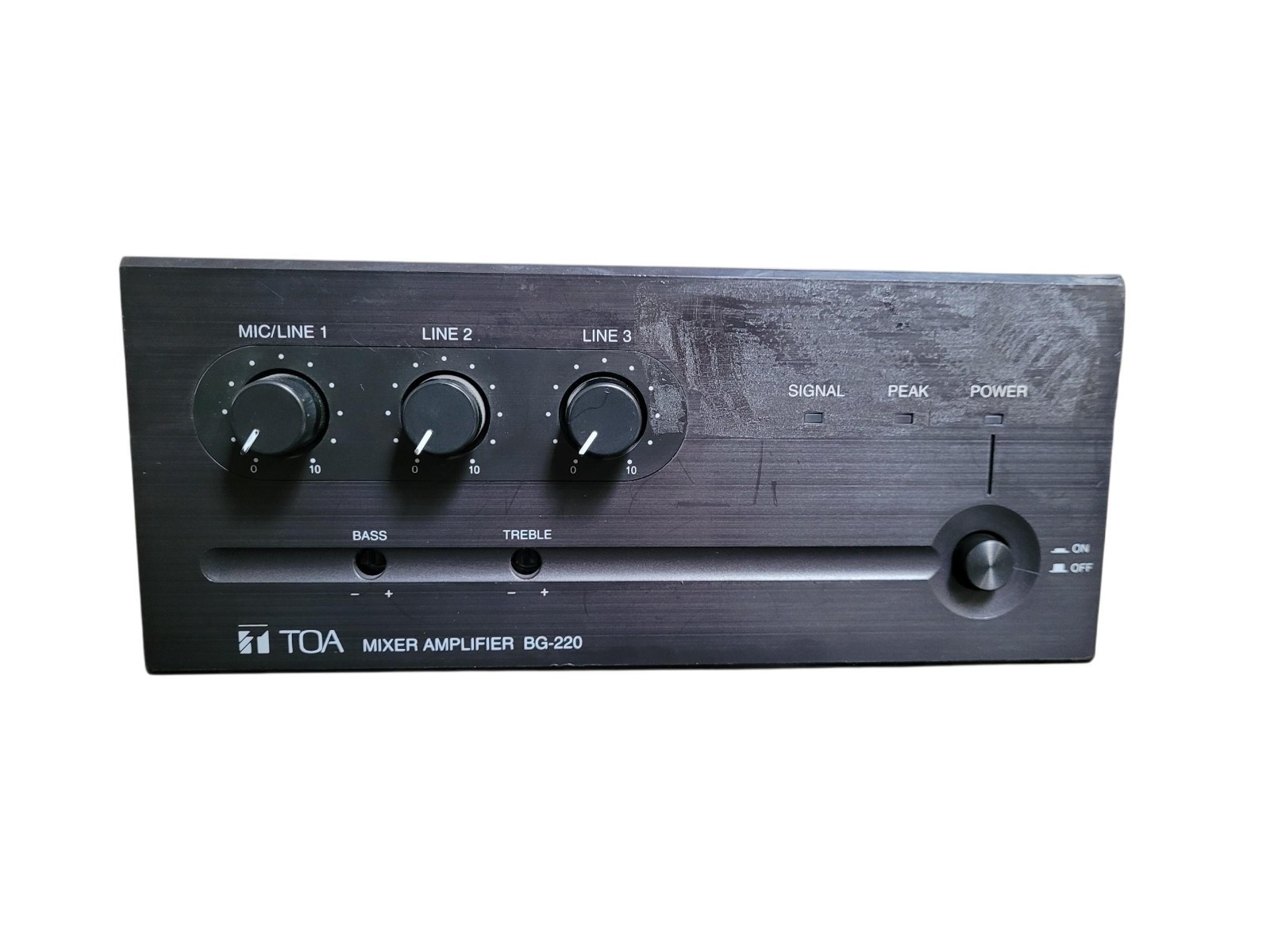 TOA BG-220 Mixer Amplifier, 20 Watt, 70 Volt Speaker Output