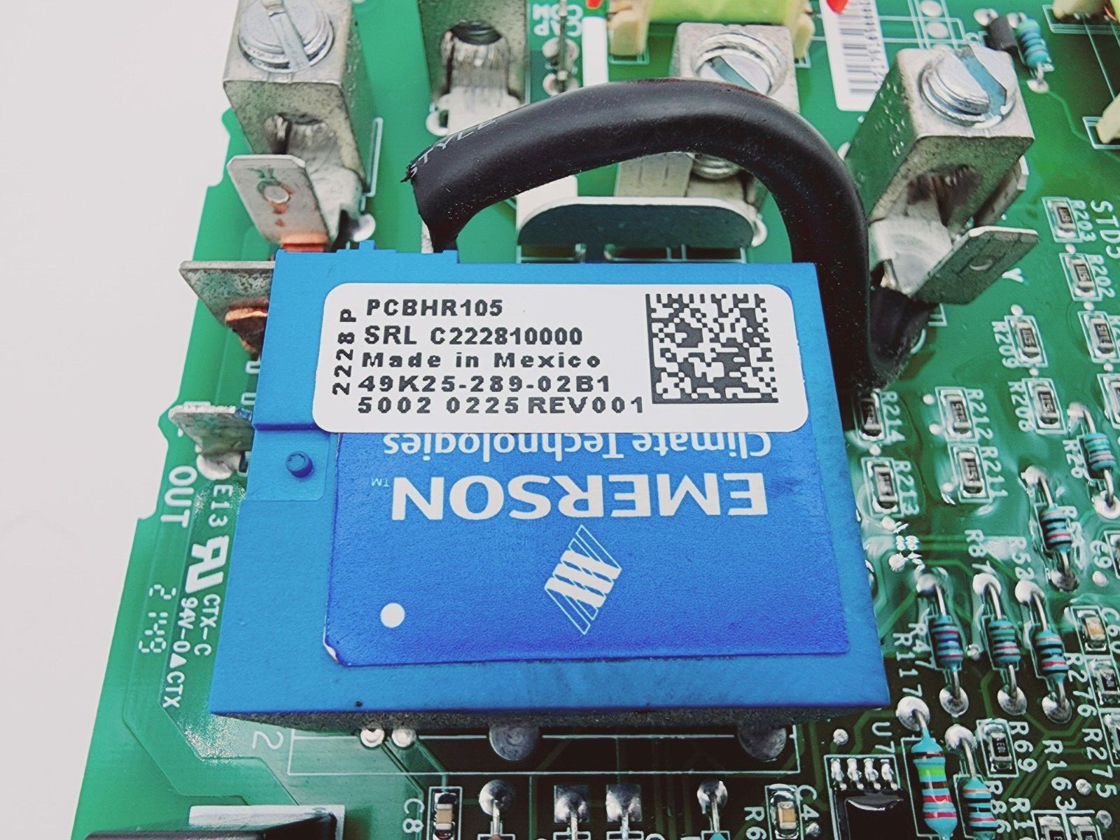 Emerson Control Circuit Board PCBHR105 49K25-289-02B1 5001 6729 Rev. 001