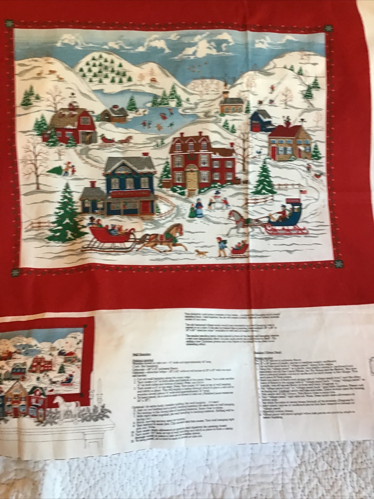 Vip Screen Print Home For The Holidays Winter Scene Panel