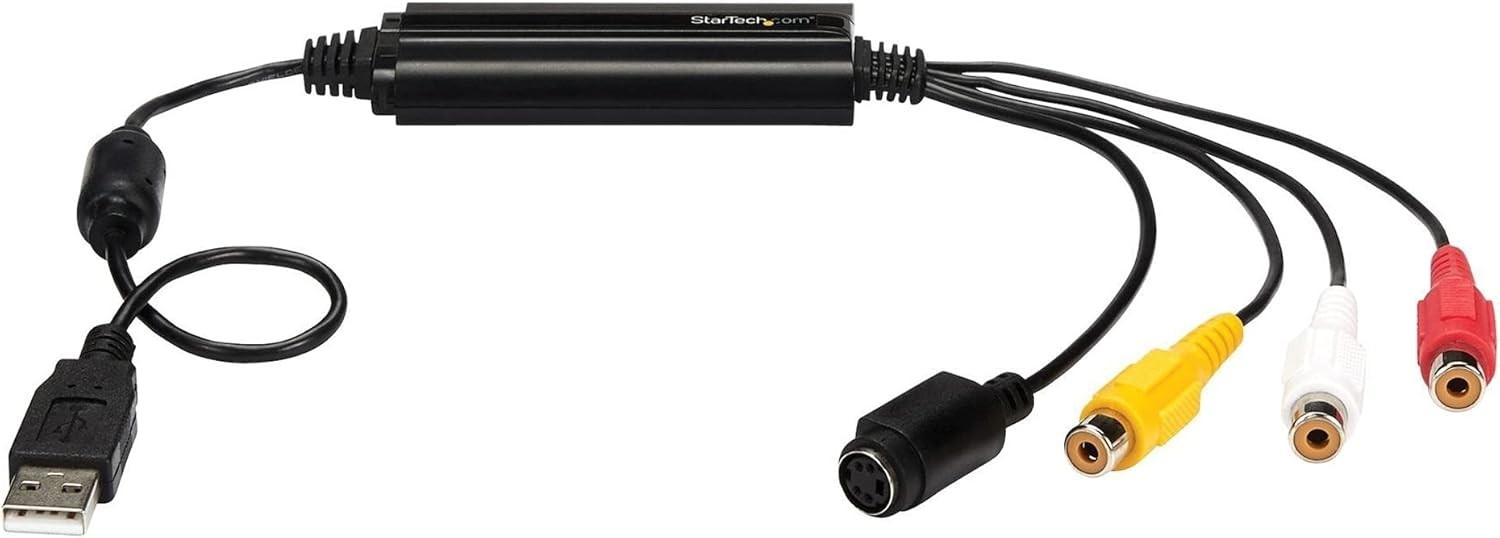 Digital Video Capture Adapter for S-Video and Composite - Lightweight & Compact