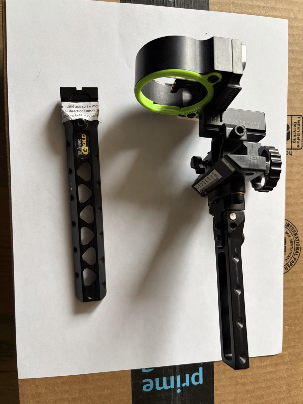 Black Gold Left Handed Ascent Verdict 5 Pin Bow Sight Dovetail-AV4DT5