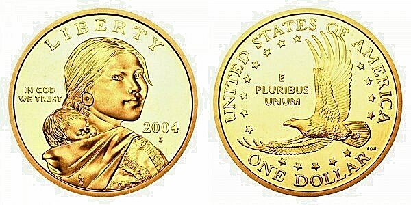 2004 P D S BU  & PROOF Sacagawea Dollar PD From Mint Rolls FREE SHIPPING