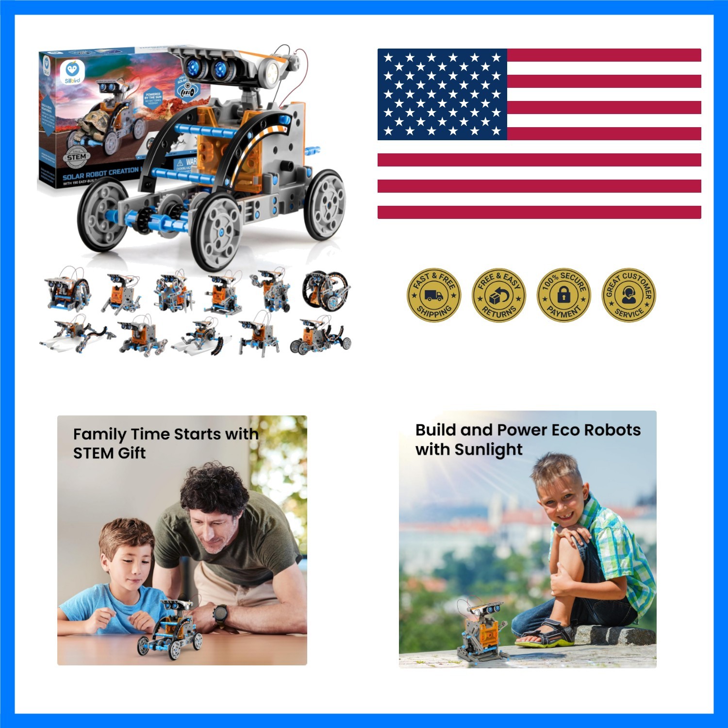 12-in-1 Solar Robot Building Kit STEM Gift for Boys Ages 8-13 | Powered by th...
